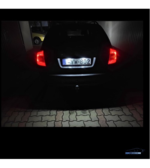 Skoda Octavia 2 Facelift LED Rendszámtábla világítás foglalattal Skoda Octavia 2 Facelift 